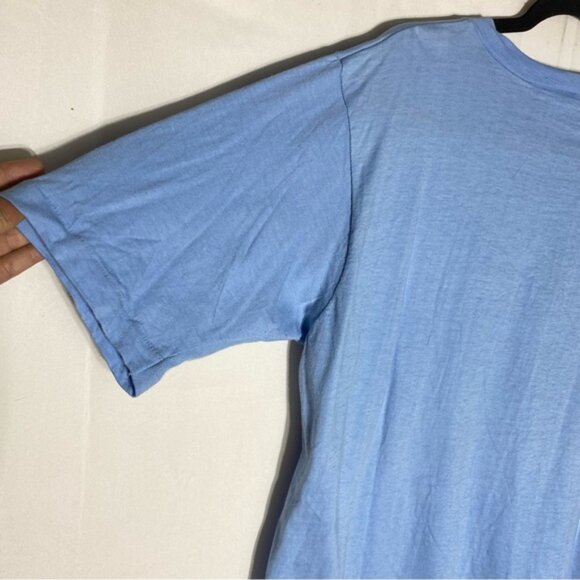 Vintage Tiger Brand Waves Blue Raccoon Graphic Tee T Shirt XL - Picture 13 of 16